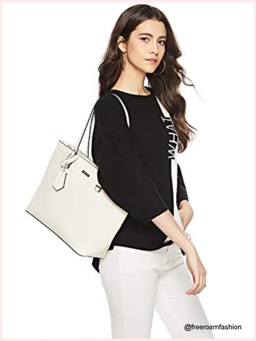 Women's Leather Satchel Handbag Tote Set with Wallet Clutch 4pcs